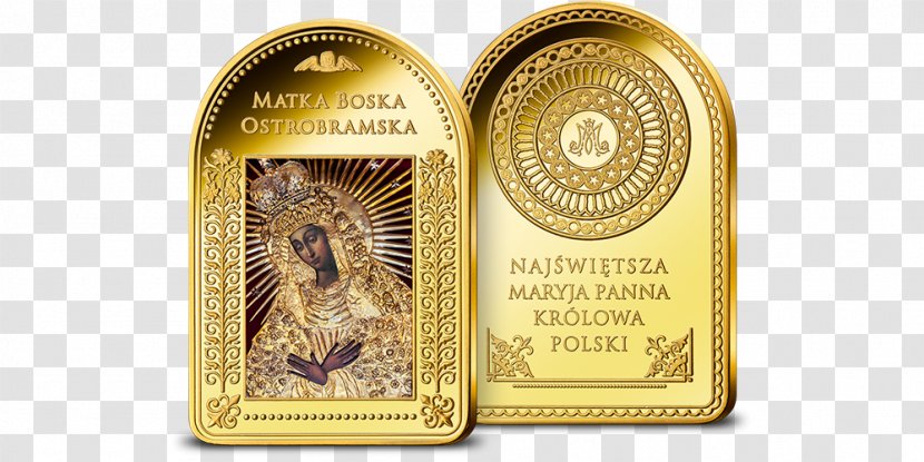 Numismatics Slovakia Gold Coin Medal - Theotokos Transparent PNG