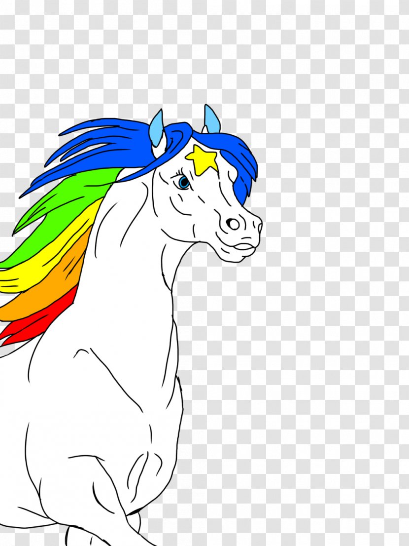 Pony Rainbow Line Art - Organism Transparent PNG