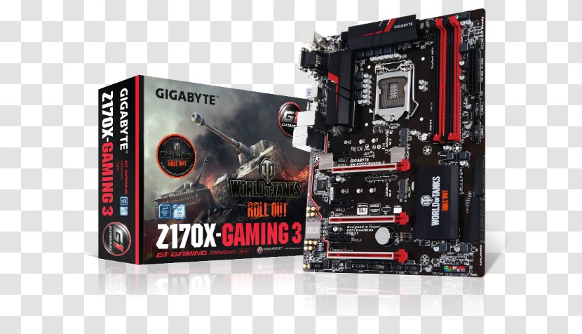 Intel LGA 1151 GIGABYTE GA-Z170X-Gaming 3 Motherboard DDR4 SDRAM - Electronics - Old Ports Transparent PNG