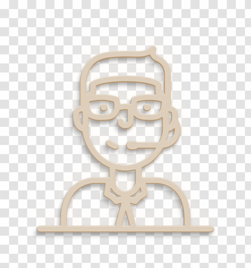 Young Employees Icon Support Icon Telemarketing Phone Operato Icon Transparent PNG