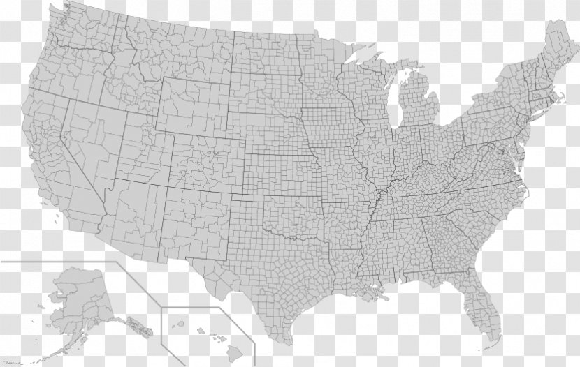 United States FIPS County Code Blank Map - Wikimedia Commons Transparent PNG