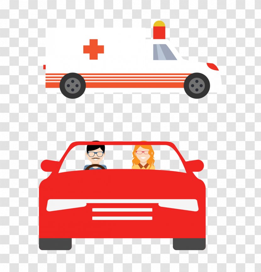 Download Cartoon - Text - Ambulance Car Vector Transparent PNG