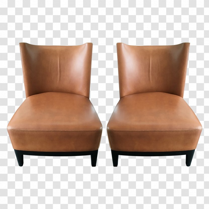 Club Chair Brown Caramel Color - Design Transparent PNG