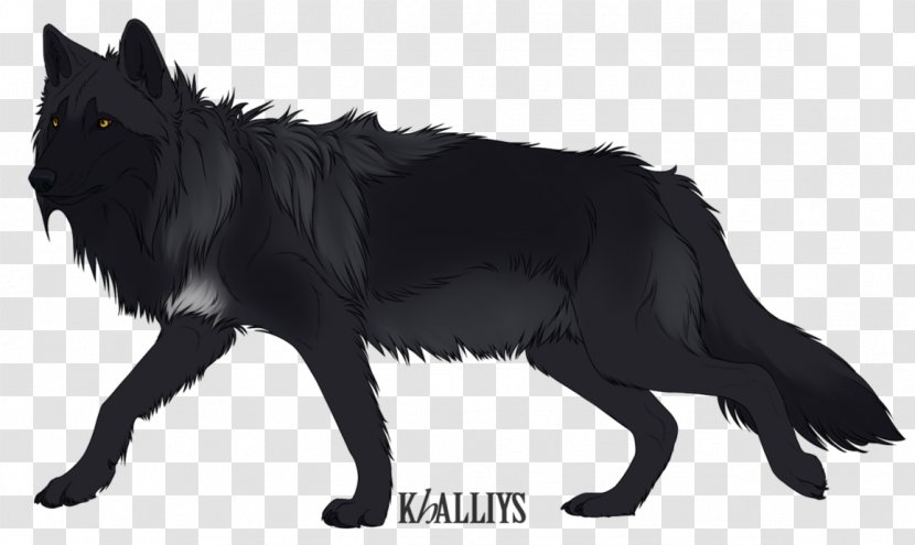 Dog Breed DeviantArt Drawing Black Wolf - Fur - Yellow Gray Drawings Transparent PNG