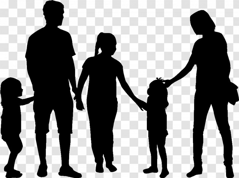 Family Silhouette Clip Art - Drawing Transparent PNG