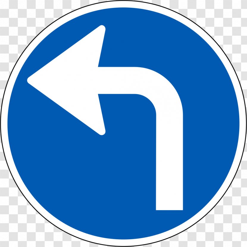 Road Signs In Singapore Traffic Sign U-turn Mandatory - Trademark Transparent PNG