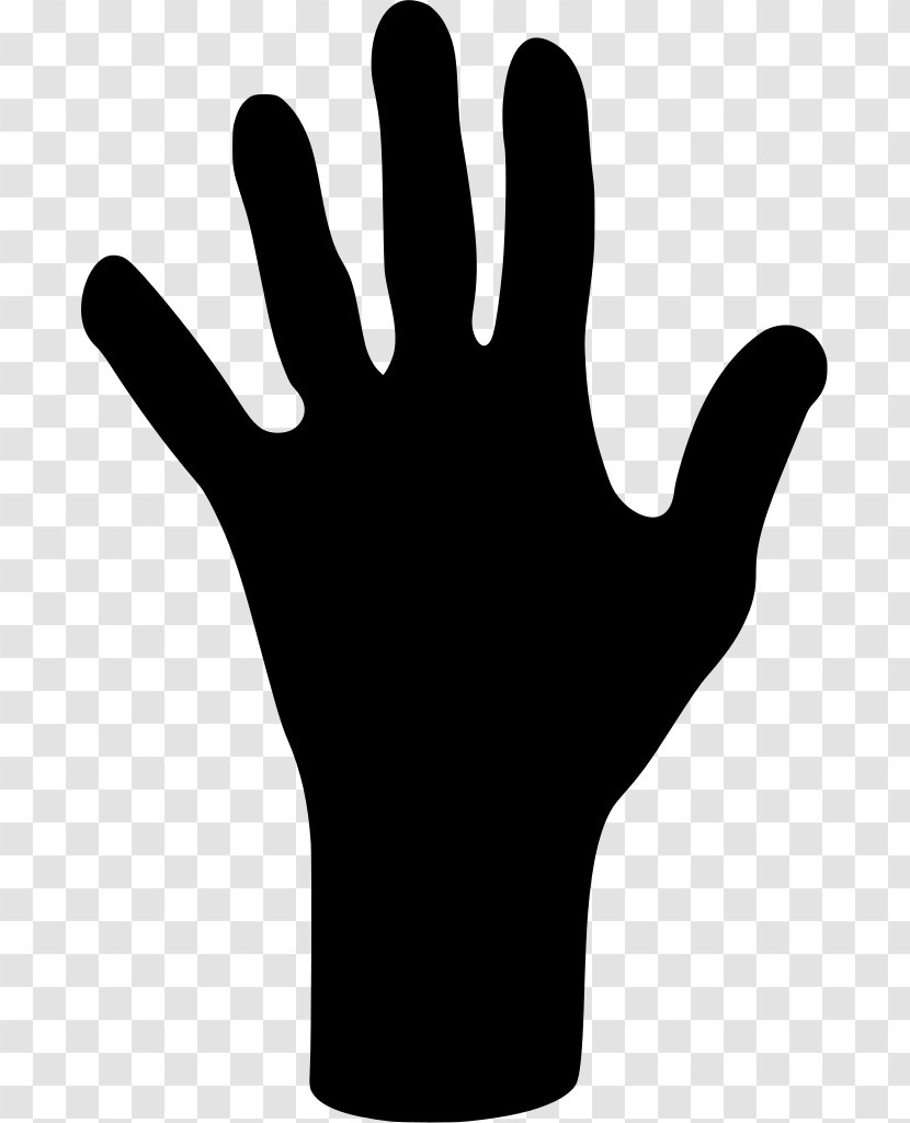 Stars Background - Finger - Sign Language Blackandwhite Transparent PNG
