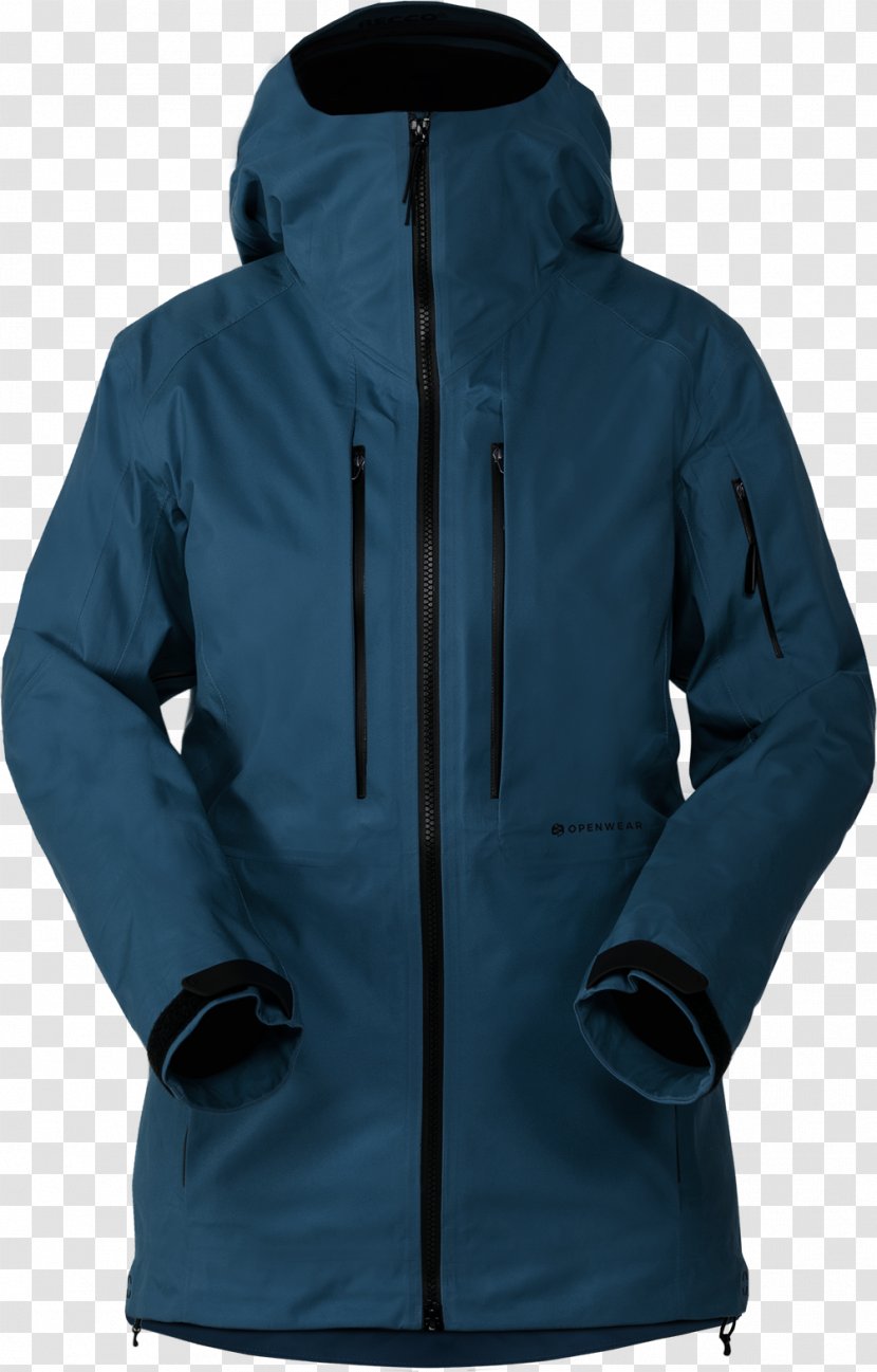 Hoodie Polar Fleece Bluza Cobalt Blue - Jacket Transparent PNG