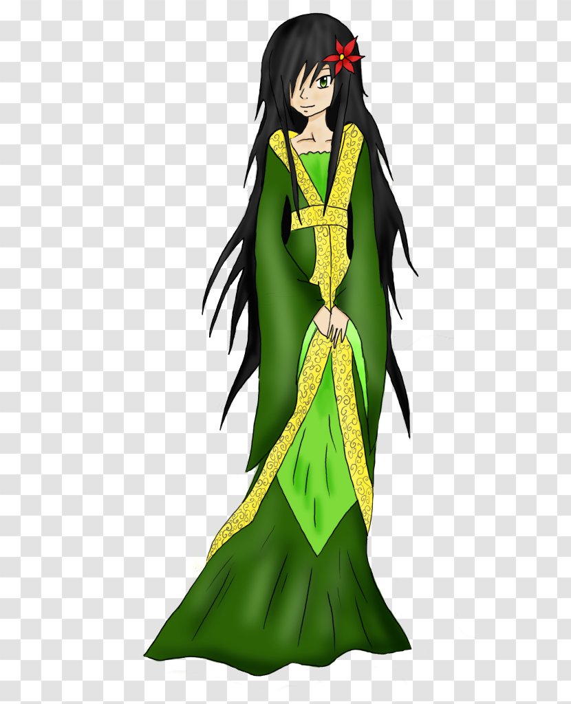 Costume Design Fairy Cartoon Green - Silhouette Transparent PNG