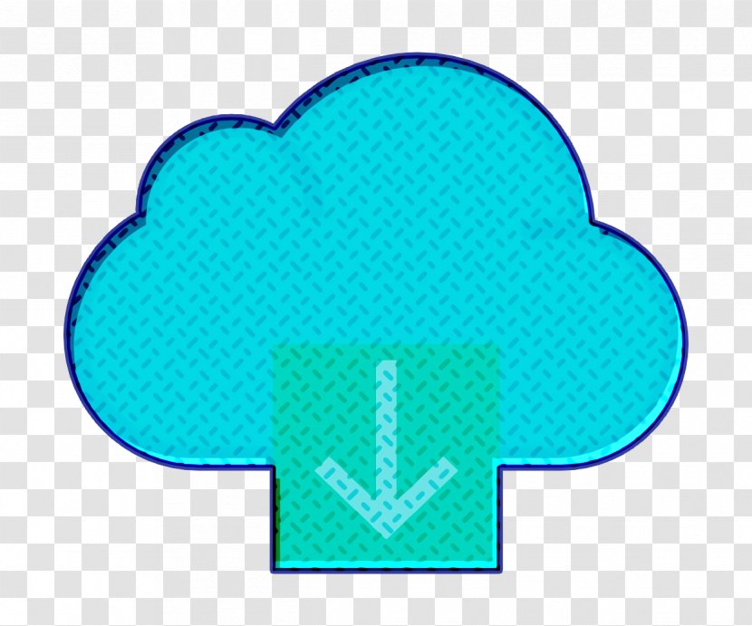 Data Icon Interaction Assets Cloud Computing - Aqua - Symbol Electric Blue Transparent PNG