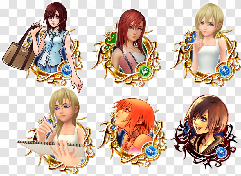 Kingdom Hearts III χ KINGDOM HEARTS Union χ[Cross] Kairi - Silhouette - Watercolor Transparent PNG