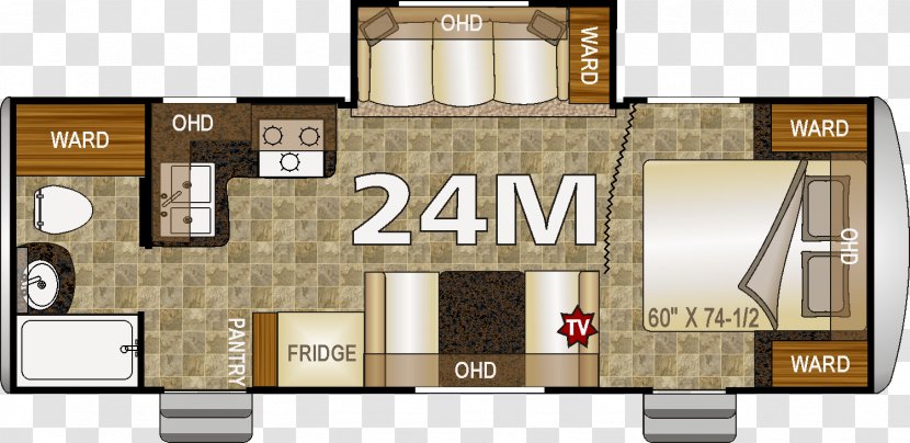 Tee-Pee Trade & R V Centre Ltd Floor Plan Campervans Caravan Trailer - Sales - Flyer Transparent PNG