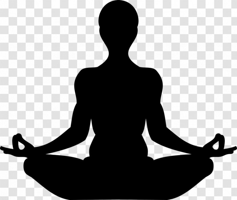 Buddhist Meditation Lotus Position Chakra Clip Art - Silhouette - Yoga Transparent PNG