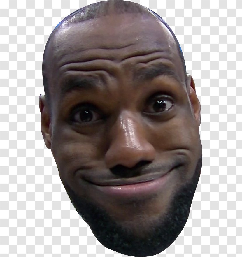 LeBron James Funny Face Cleveland Cavaliers YouTube - Forehead - Lebron Transparent PNG