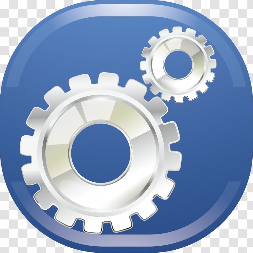 Mobile Phone Icon - Gear - Settings Transparent PNG