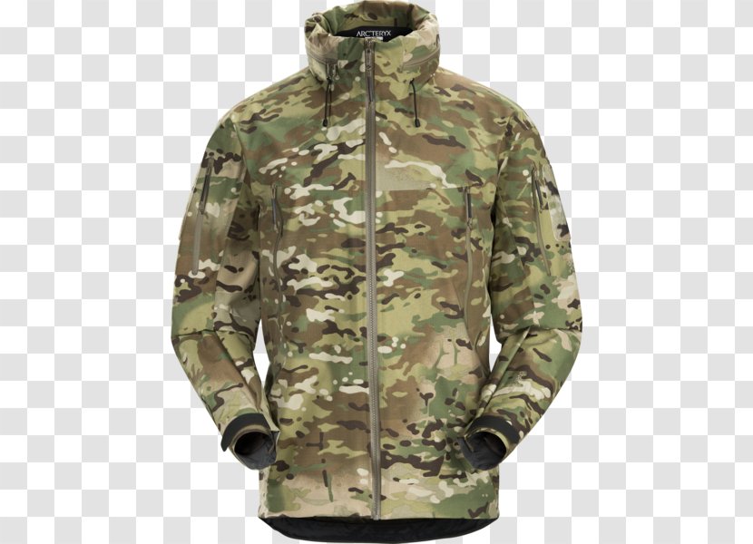 MultiCam Arc'teryx Shell Jacket Clothing - Edgar Brothers Transparent PNG