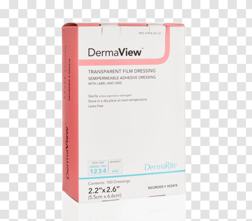 Dressing Film DermaRite Font - Adhesive - Hydrocolloid Transparent PNG