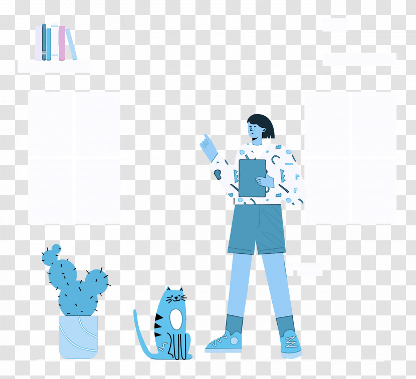 Staying Home Woman Transparent PNG