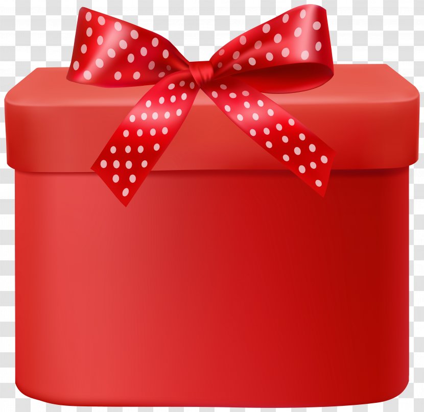 Gift Box Clip Art - Red Transparent PNG