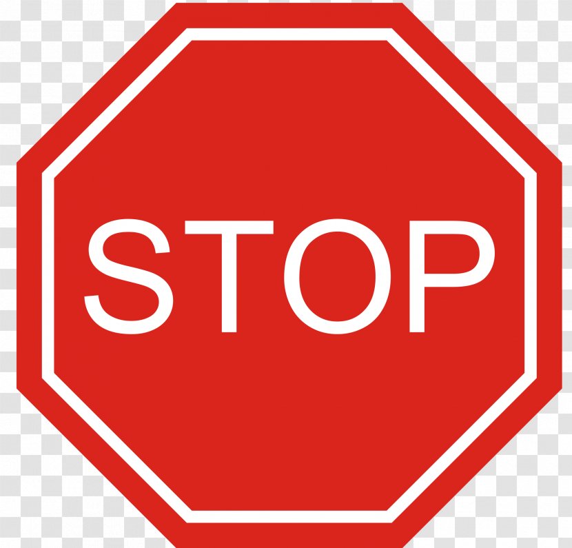 Stop Sign Traffic Royalty-free Clip Art - Point - Blank Transparent PNG
