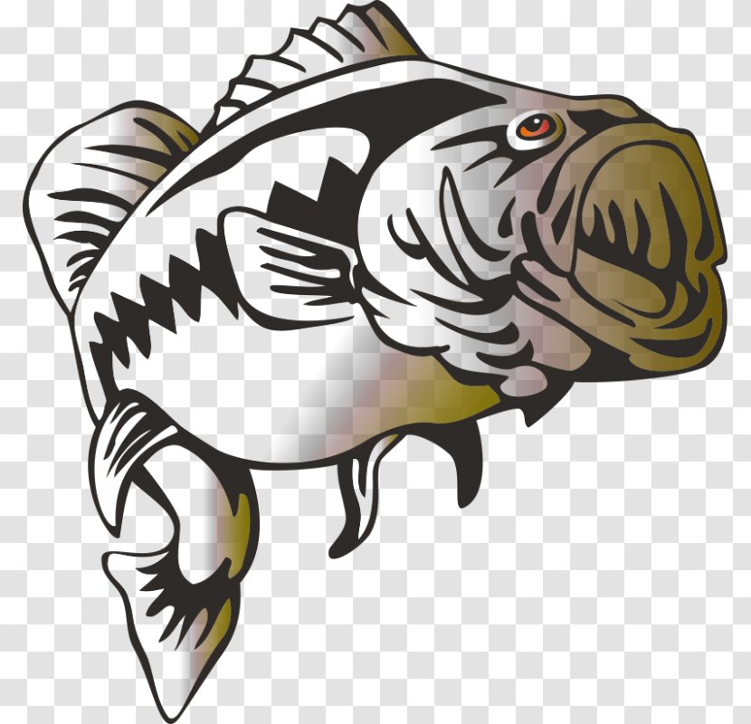 Largemouth Bass Fishing Clip Art - Micropterus - Seafood Transparent PNG