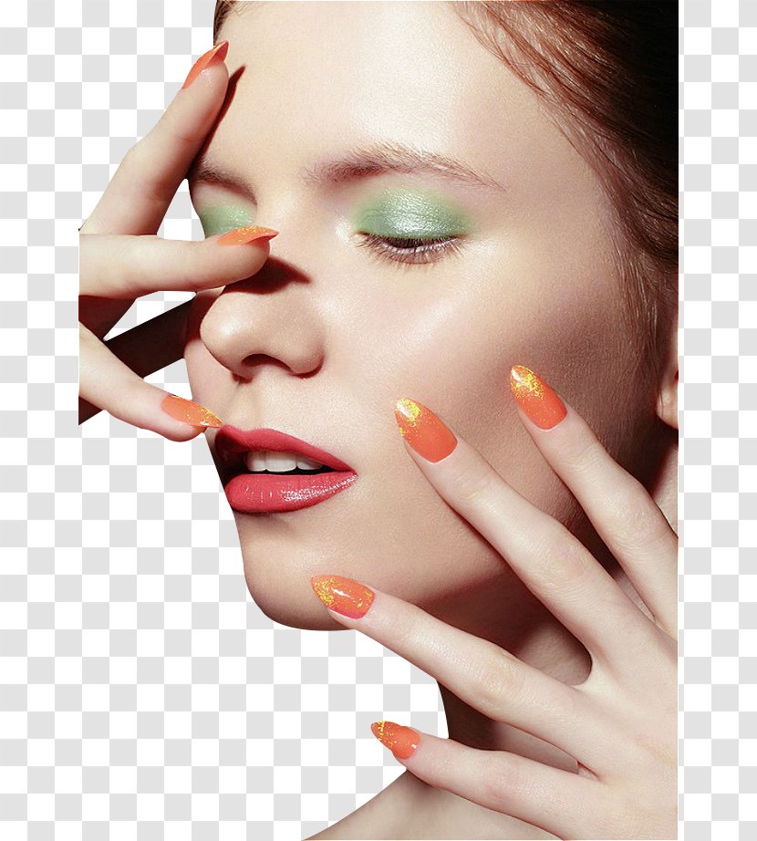 Manicure Nail Beauty Make-up - Cosmetology - Beautiful Female Transparent PNG