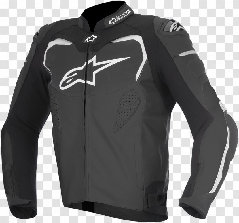 Leather Jacket Alpinestars Motorcycle - Sweatshirt Transparent PNG