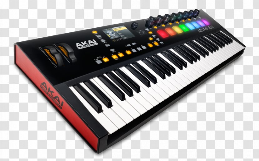 Computer Keyboard Musical Instruments Software Synthesizer MIDI Akai - Music Production Controller Transparent PNG