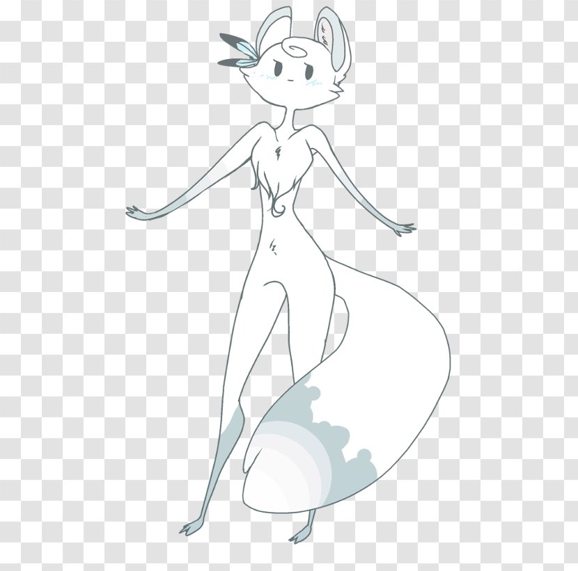 Mammal Fairy White Sketch - Tree - Wintersweet Transparent PNG