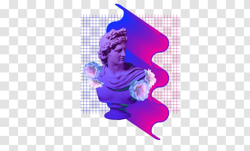 Aesthetics Violet Vaporwave - Magenta Transparent PNG