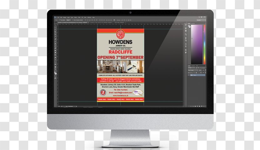 Howdens Joinery - Flyer - Radcliffe Manchester Display AdvertisingDesign Transparent PNG