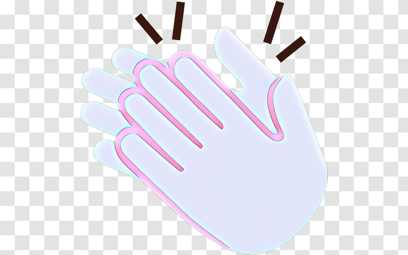 Pink Finger Hand Glove Nail Transparent PNG