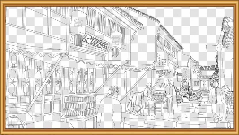 Architecture Sketch - Area - Line Streets Transparent PNG