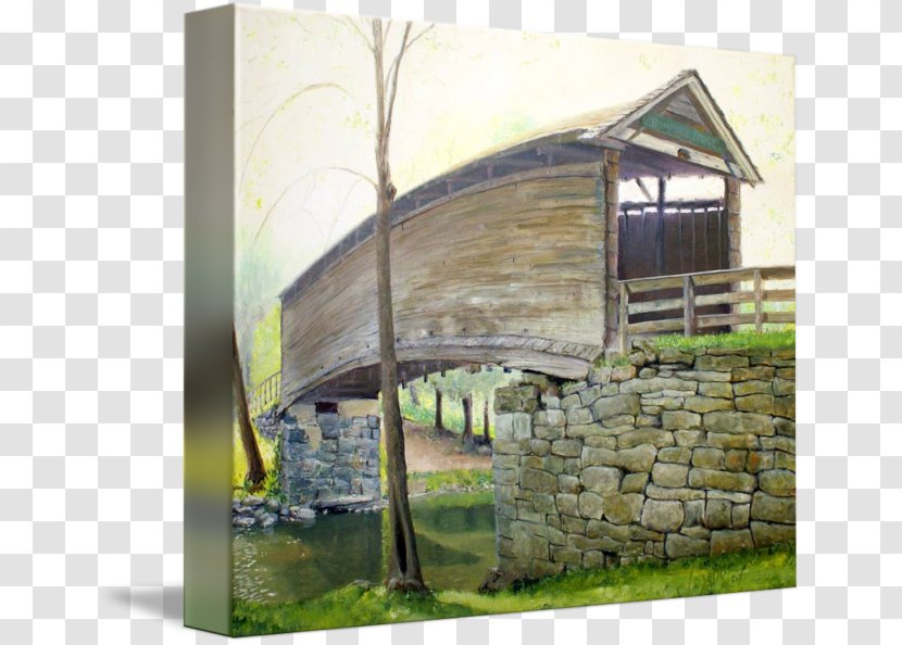 Humpback Covered Bridge Gallery Wrap Canvas Art - Shed Transparent PNG