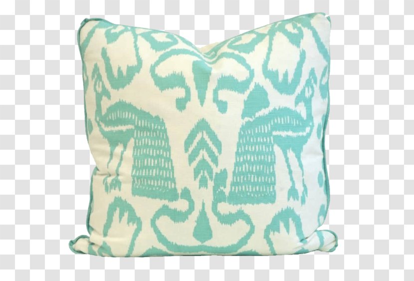 Throw Pillows Club Chair Elephants - Green - Pillow Transparent PNG