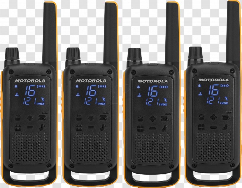Motorola Talkabout T82 Extreme 188069 Walkie-talkie Two-way Radio TLKR T80 Walkie Talkie - Tlkr - Yaesu Transparent PNG