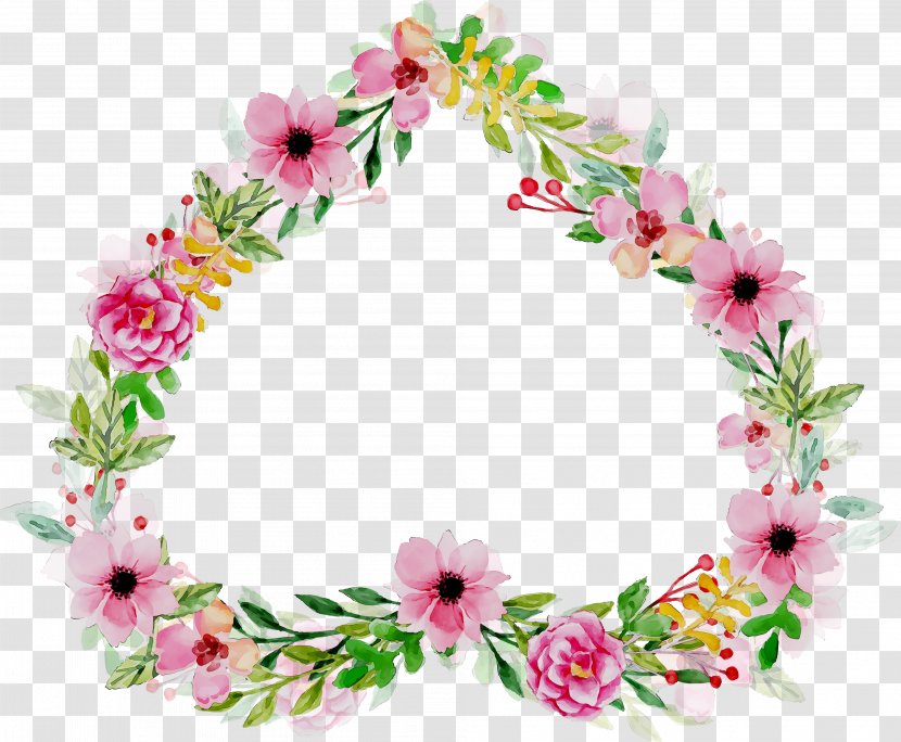 Floral Design Wreath Cut Flowers - Hair Transparent PNG
