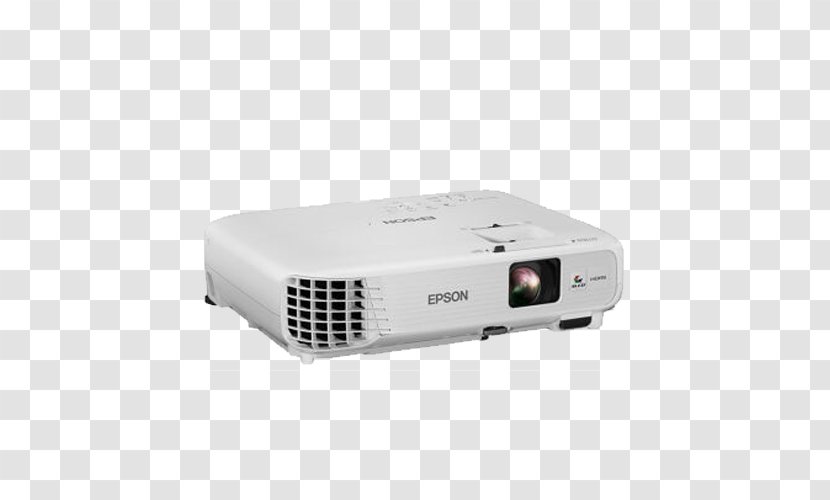 3LCD Video Projector 720p High-definition Television Epson - Electronics Accessory - Home Office Transparent PNG