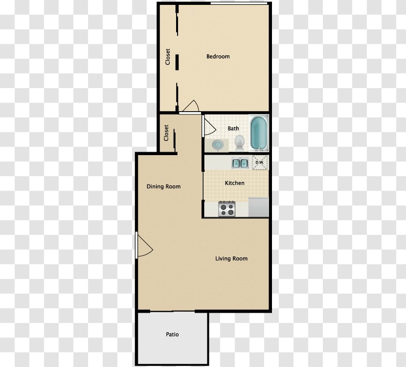 Floor Plan Heatherwood Apartments House Renting - Interior Design Services Transparent PNG