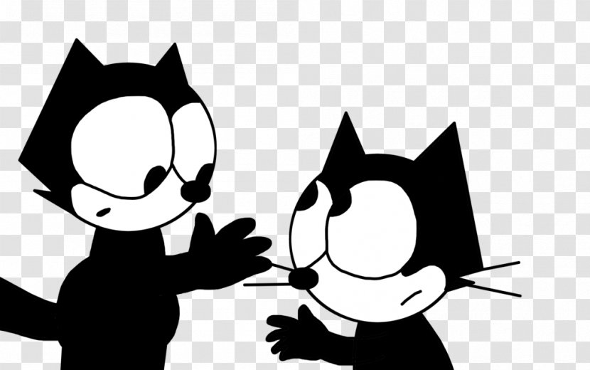 Felix The Cat Art Character - Black And White Transparent PNG
