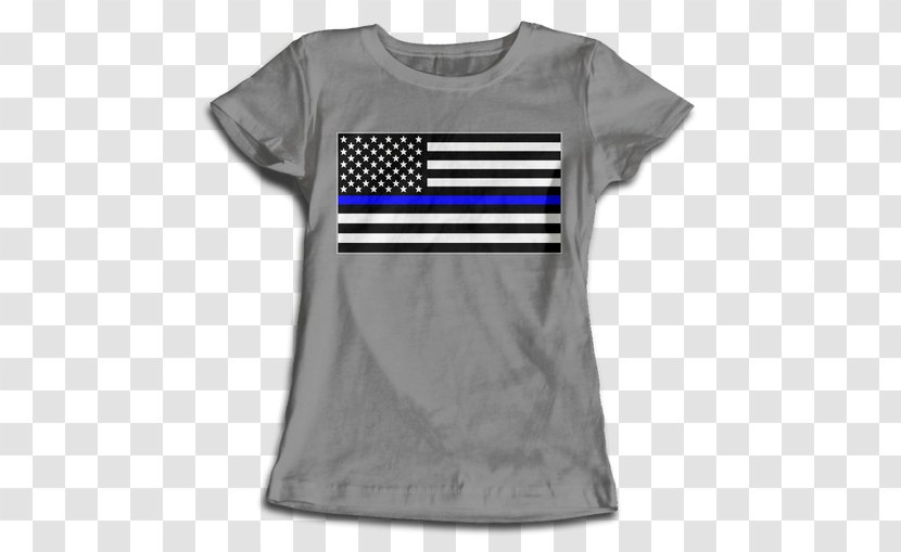 T-shirt Clothing Sneakers Sleeve - Tshirt - Thin Blue Line Transparent PNG