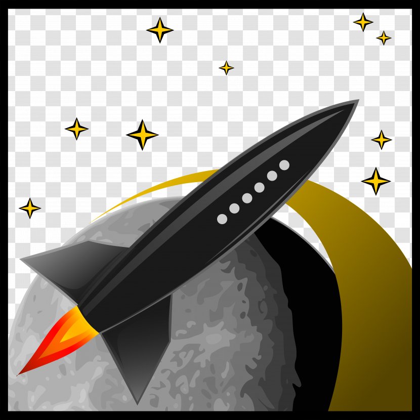 Science Fiction Pixabay Illustration - Yellow - Rocket Vector Material Transparent PNG