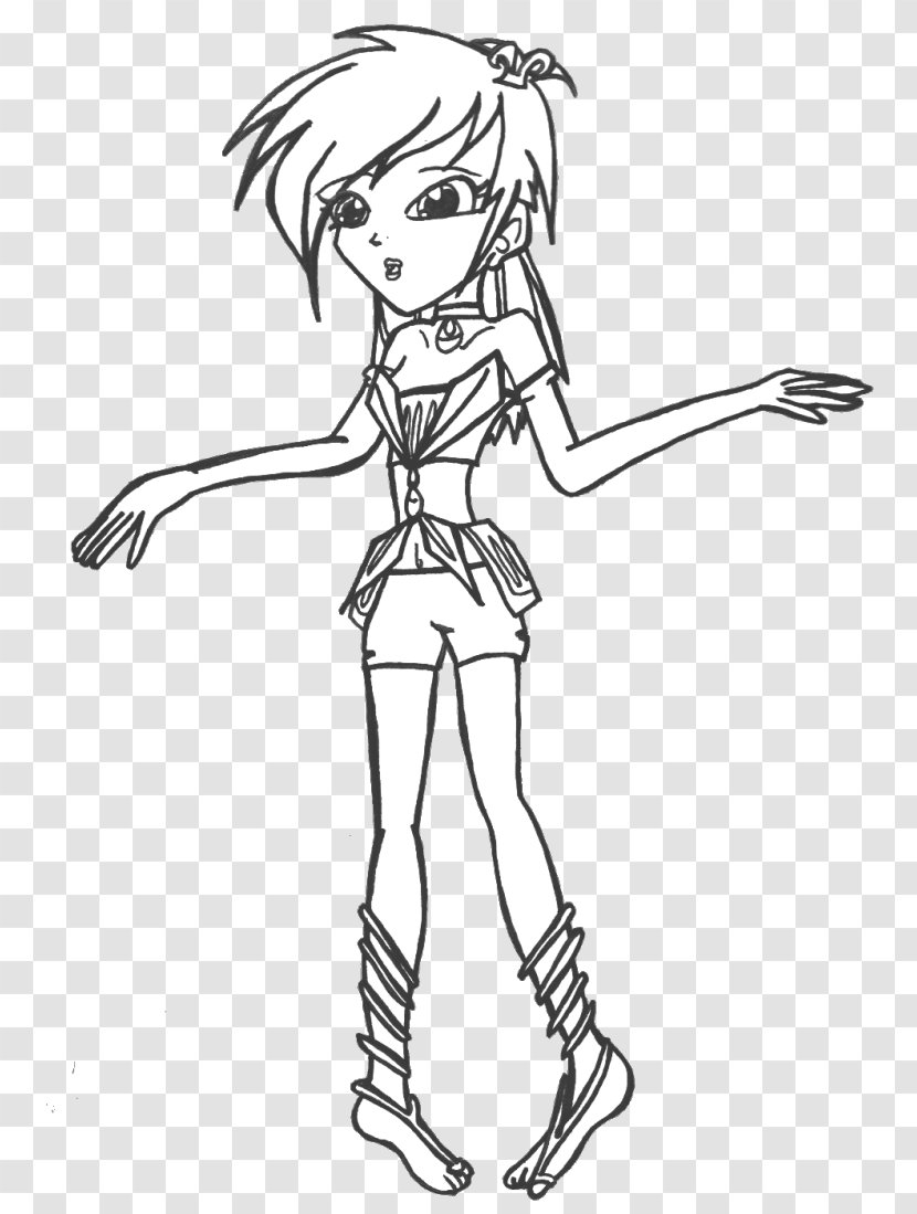 Line Art Tecna Coloring Book Drawing Image - Finger - Deviantart Winx Transparent PNG