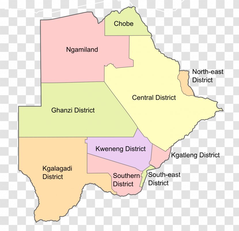 Kgalagadi District Matebeleng Kweneng South-East Chobe - Diagram - Botswana Day Transparent PNG