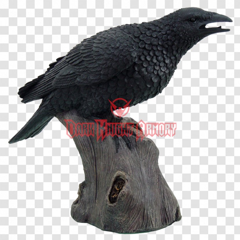 Bird American Crow Figurine Statue - Beak Transparent PNG