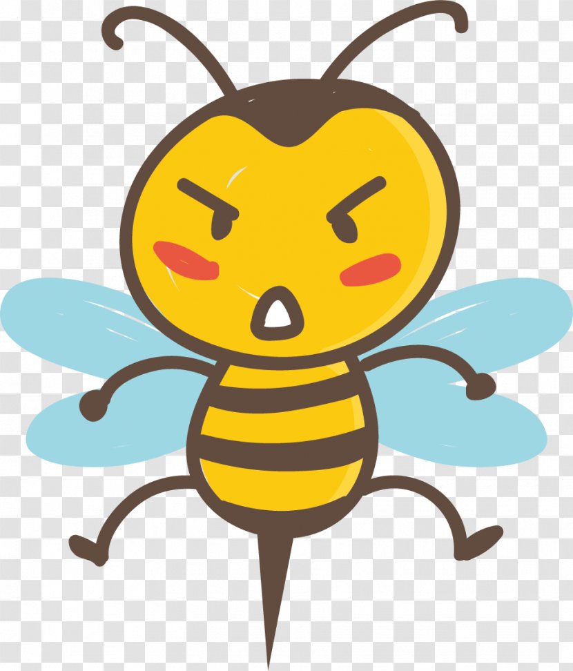 Honey Bee Apidae Euclidean Vector - Honeycomb - Wax Coated Venom Transparent PNG