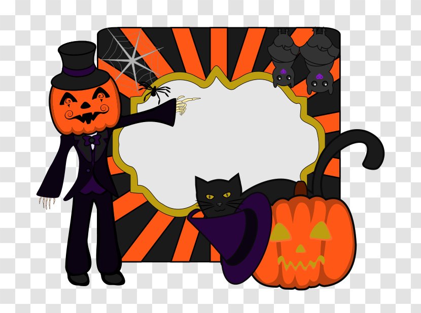 Clip Art Cat Halloween Greeting & Note Cards Transparent PNG