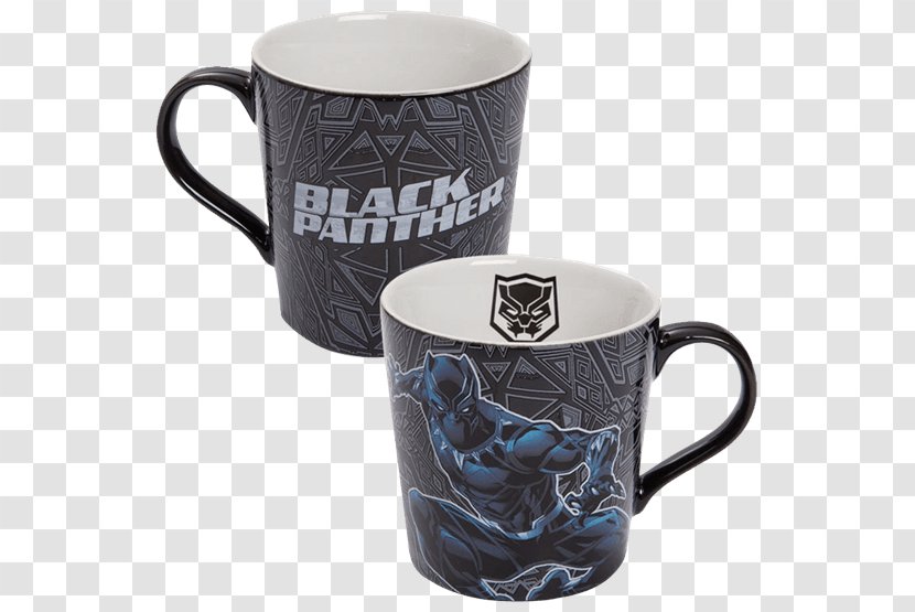 Black Panther Mug Ceramic Marvel Cinematic Universe Cup - Tableware - Chimichanga Transparent PNG
