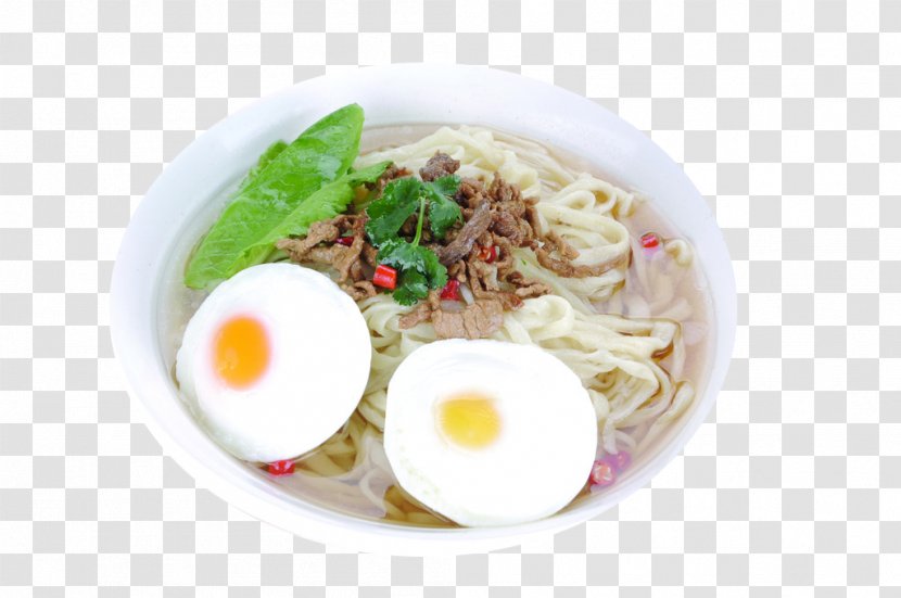 Saimin Soup Egg Pork - Southeast Asian Food - Noodles Transparent PNG
