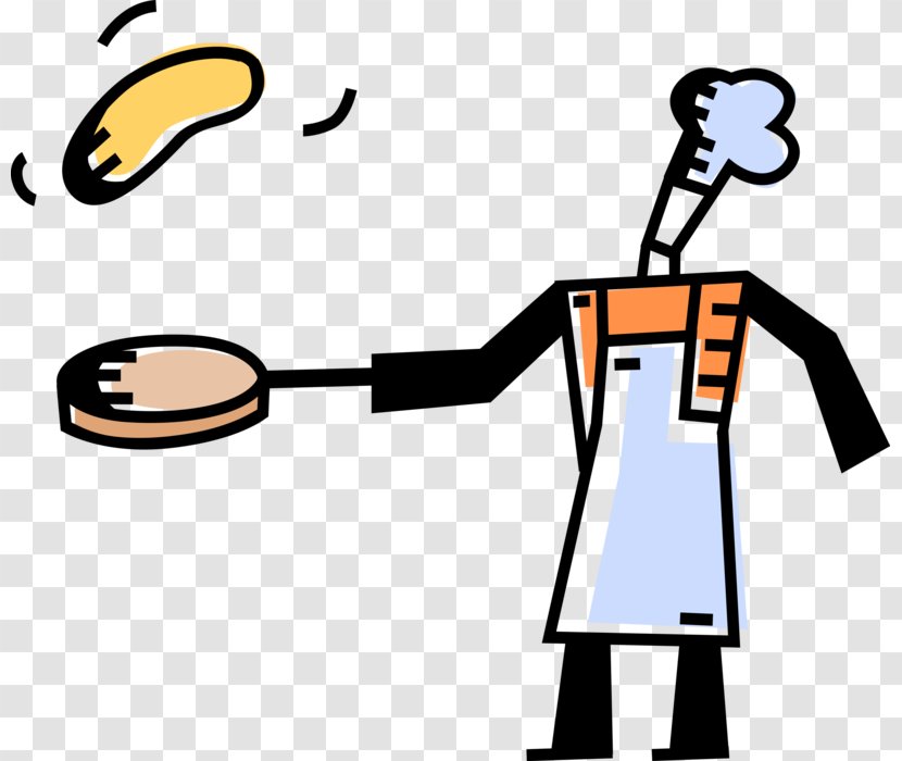 Clip Art Pancake Chef Restaurant Cuisine - Cooking Transparent PNG